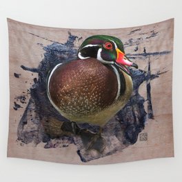 Wood Duck  Wall Tapestry
