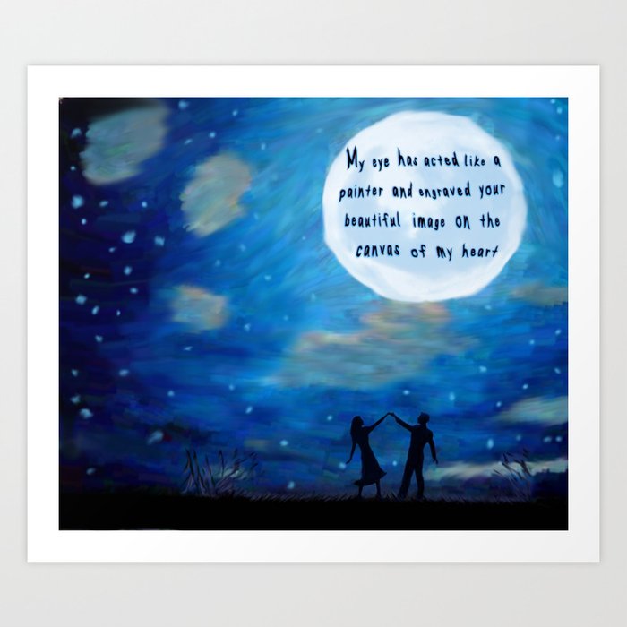 Love Under Moonlight Art Print By Saintmalric Society6 Love Under Moonlight Art Print By Saintmalric Society6