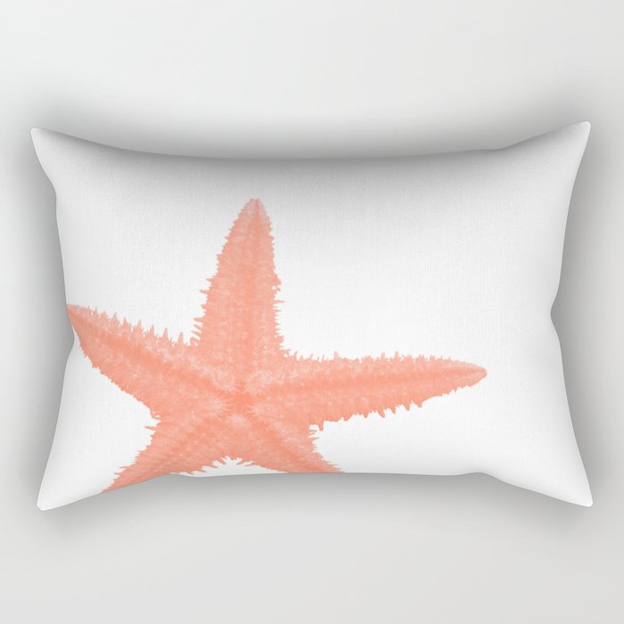 Coral Starfish Rectangular Pillow