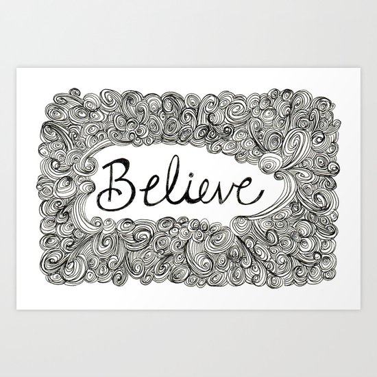 "Let Go: Believe" Art Print