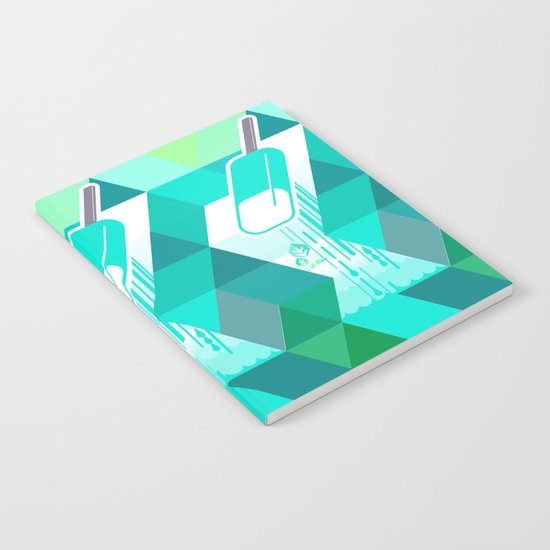 Blue Raspberry Popsicle Notebook