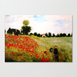 Poppies - Claude Monet 1873 Canvas Print