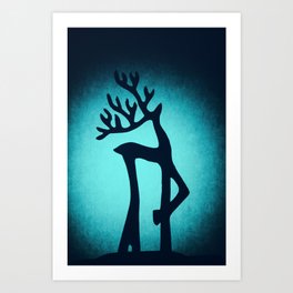Dancing Deer Art Print