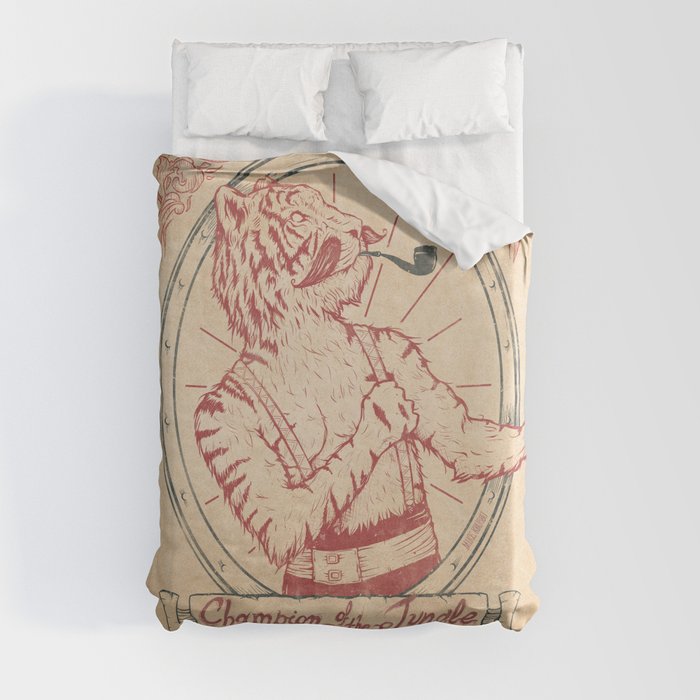 Champion of the Jungle Duvet Cover