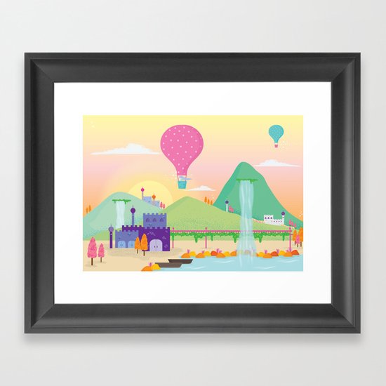 somewhere far away Framed Art Print