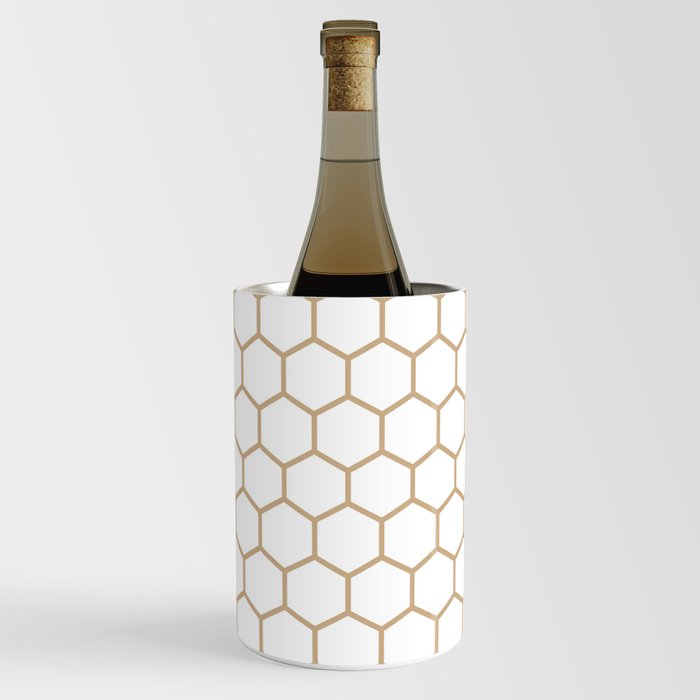 Honeycomb (Tan & White Pattern) Wine Chiller