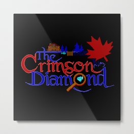 The Crimson Diamond colour logo Metal Print | 16Colours, Pixelart, Graphicdesign, Pixel, Retrogaming, Pixels, Ega, Adventuregame, Canadian, Canada 