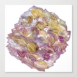 Abstract rose petals burgundy Canvas Print