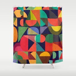 Color Blocks Shower Curtain