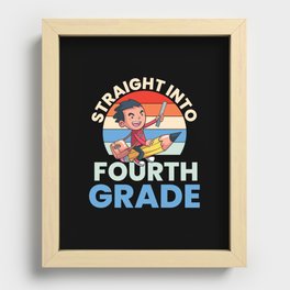 Straight Into Fourth Grade Recessed Framed Print