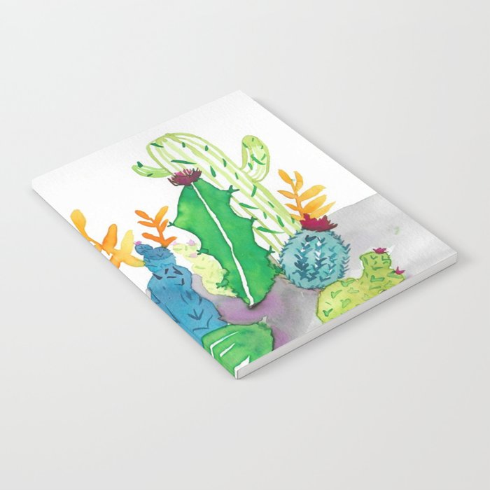 Colorful Cactus Cluster Notebook
