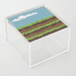 Pixel Grass Plains Platformer Acrylic Box