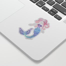Tribal Mermaid Sticker