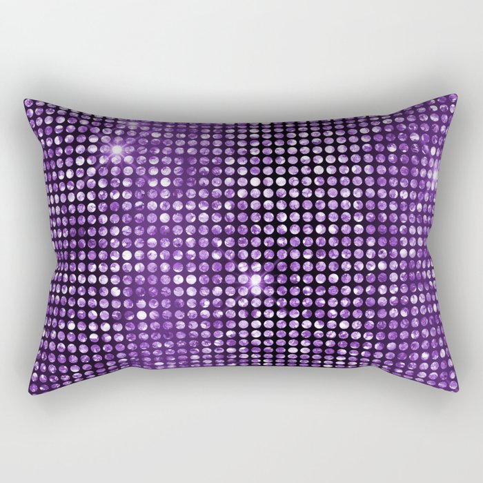 Purple Sparkles Rectangular Pillow
