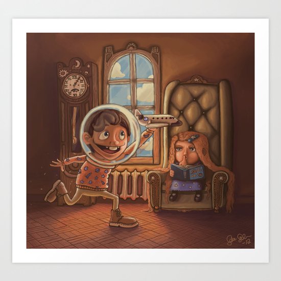 Shhhhh! Art Print