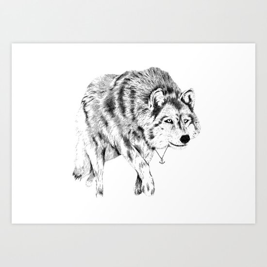 Mister Wolf Art Print