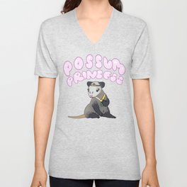 Possum Princess V Neck T Shirt