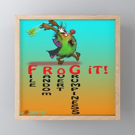 FROG IT! Framed Mini Art Print