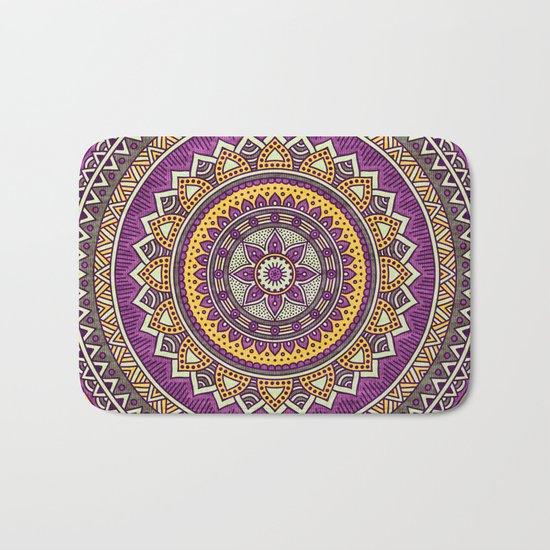 Hippie mandala 62 Bath Mat