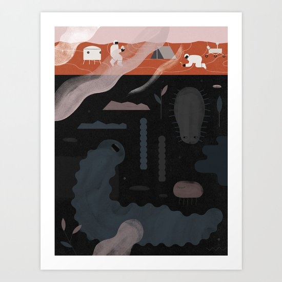 "Why Discovering Martians Could Be Disappointing" by Jing Wei for Nautilus Art Print