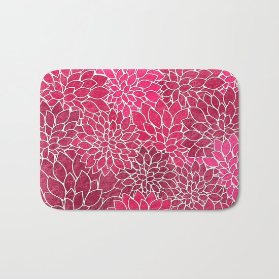 Floral Abstract 19 Bath Mat