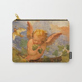 Child Angel Eating Grapes  Carry-All Pouch