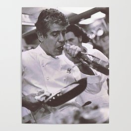 Cook And open Beer anthony bourdain  Poster | Vintage, Pattern, Anthonybourdain, Ink, Graphite, Illustration, Watercolor, Graphicdesign, Rip, Acrylic 