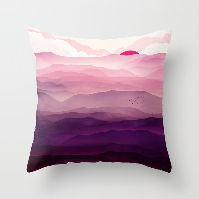 Ultra Violet Day Throw Pillow