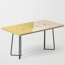 Eames Chairs // Mid Century Modern Minimalist Illustration Coffee Table