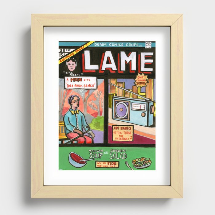 LAME Recessed Framed Print