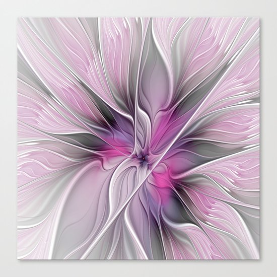 A Blooming Dream, Abstract Fractal Art Canvas Print