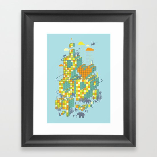 i love pop Framed Art Print