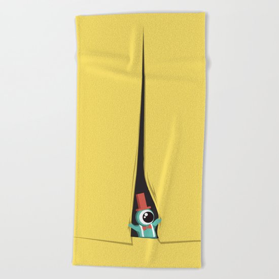 Peek show! Beach Towel