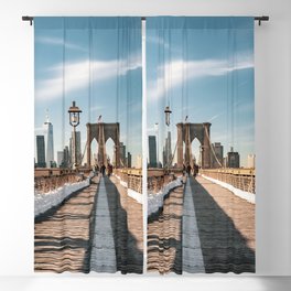 Brooklyn Bridge and Lower Manhattan Skyline | Travel Photography Blackout Curtain