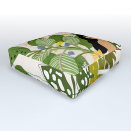 Bathing with Plants Outdoor Floor Cushion