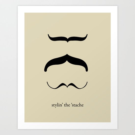 Mustache Art Print
