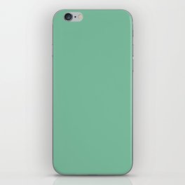 Light Aqua Green Solid Color Pantone Neptune Green 14-6017 TCX Shades of Blue-green Hues iPhone Skin