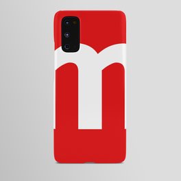 letter M (White & Red) Android Case
