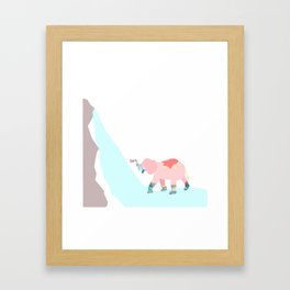 elephant shower Framed Art Print