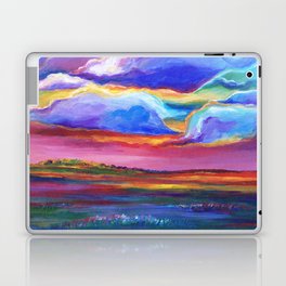 Colorful Sunset Landscape Painting Laptop Skin