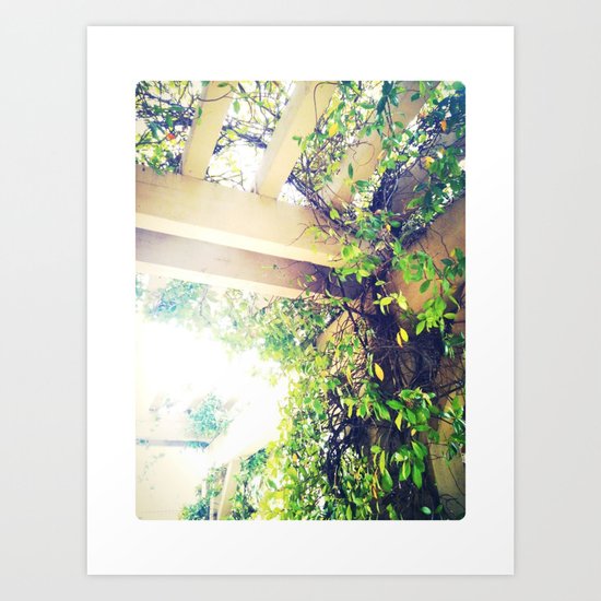 Breaking Thru Green Art Print
