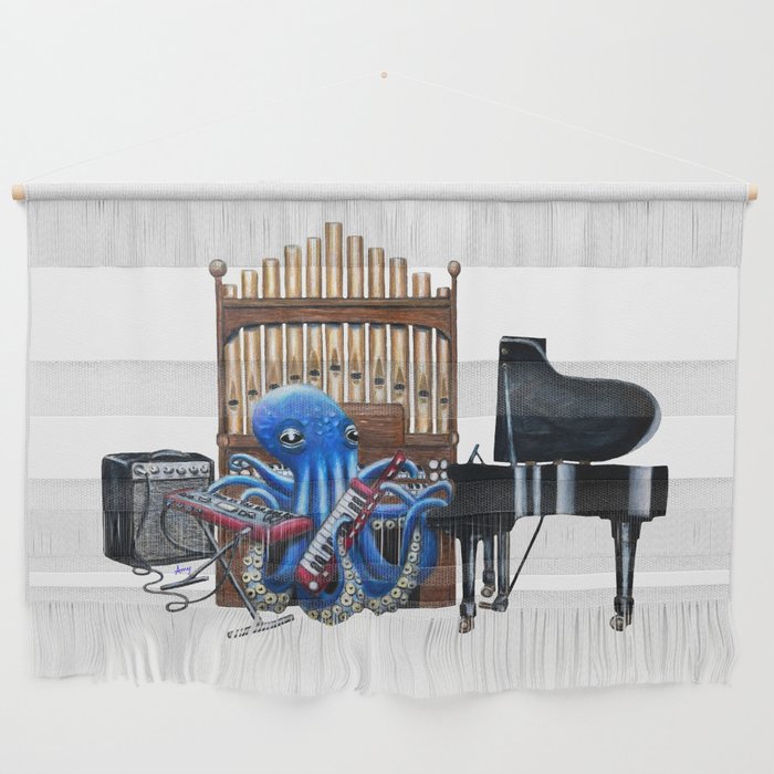 "Octo Keys" - Octopus Piano Wall Hanging