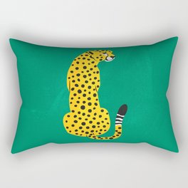 The Stare: Golden Cheetah Edition Rectangular Pillow