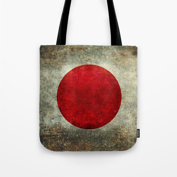 Japanese Flag of Japan, grungy style Tote Bag