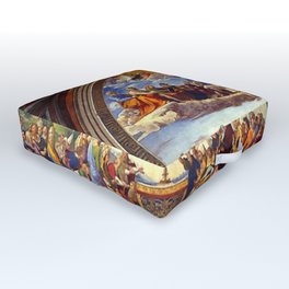 The Disputation of the Holy Sacrament by Raphael Outdoor Floor Cushion