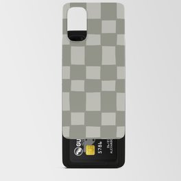 Tipsy checker in forest green Android Card Case