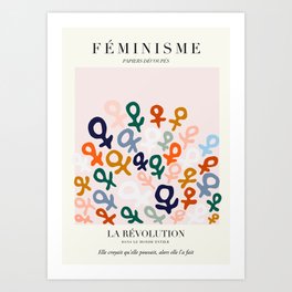 L'ART DU FÉMINISME — Feminist Art — Matisse Exhibition Poster Art Print