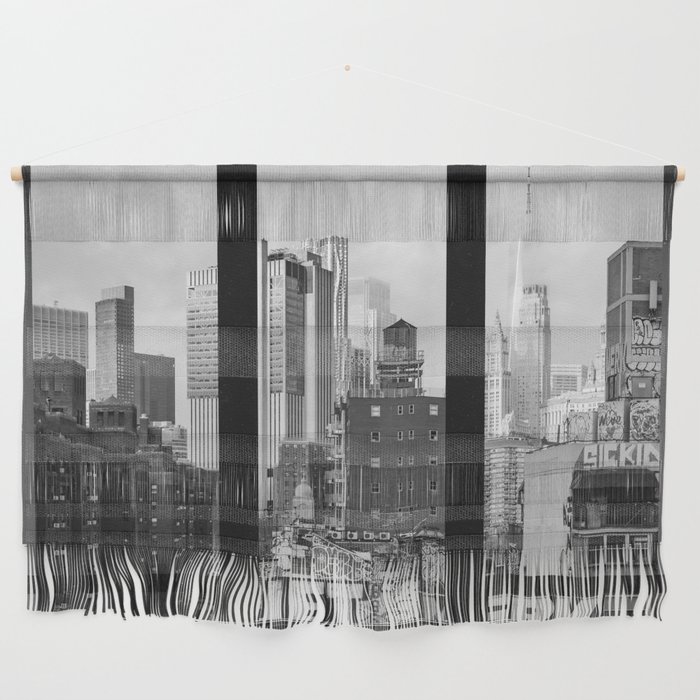New York City Window | Black and White City Views #2 Wall Hanging