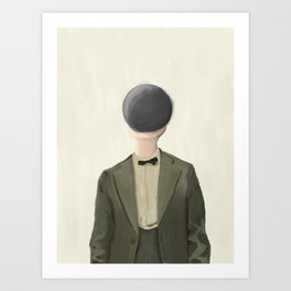 Black Ball Head - iPad Art Art Print