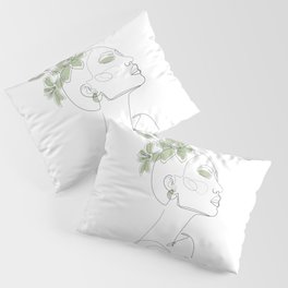 Matcha Lily Lady Pillow Sham